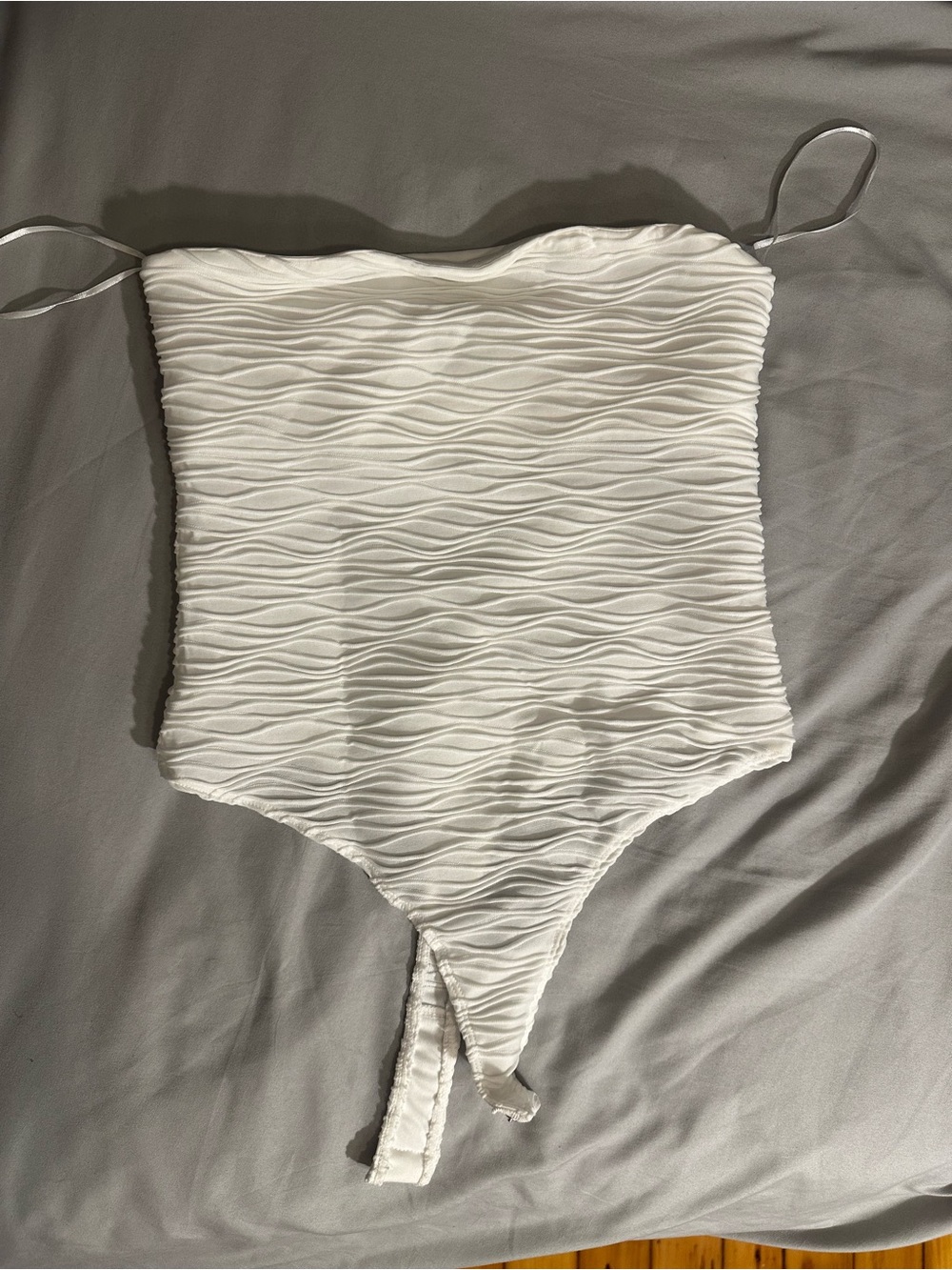 White Textured body suit - princess Polly